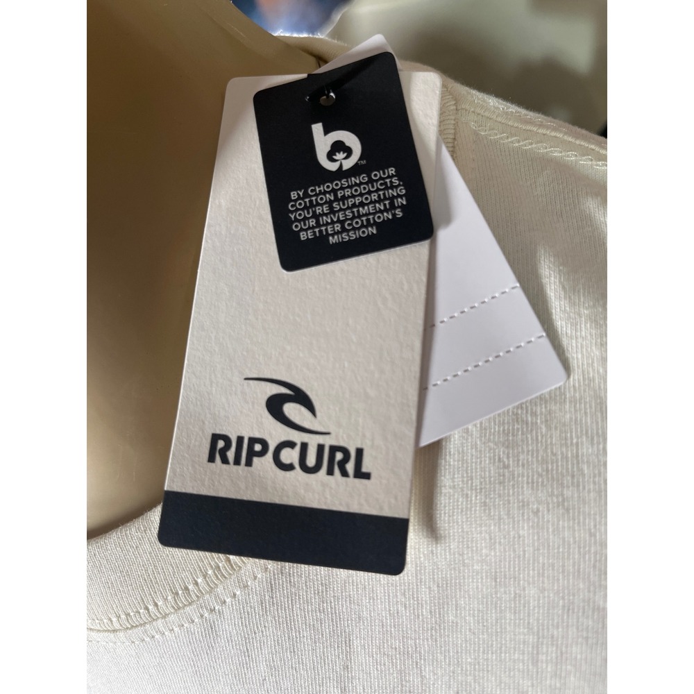 Rip Curl Luz Solar Heritage Tee Cream Snake‎ Sun Graphic Size L - Picture 2 of 6